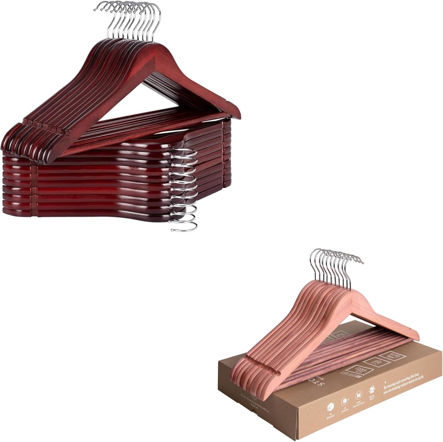 Wooden Coat Hanger with Coat Hanger