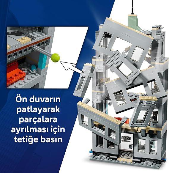 LEGO Marvel Örümcek Adam ve Hulk’ın Destansı Çarpışması 76350-8 Yaş ve Üzeri Kız ve Erkek Çocuklar için 6 Karakter İçeren Oyuncak Yapım Seti, Süper Kahraman Hediye Fikri (534 Parça)