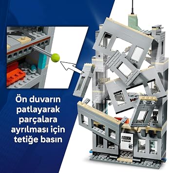 LEGO Marvel Örümcek Adam ve Hulk’ın Destansı Çarpışması 76350-8 Yaş ve Üzeri Kız ve Erkek Çocuklar için 6 Karakter İçeren Oyuncak Yapım Seti, Süper Kahraman Hediye Fikri (534 Parça)