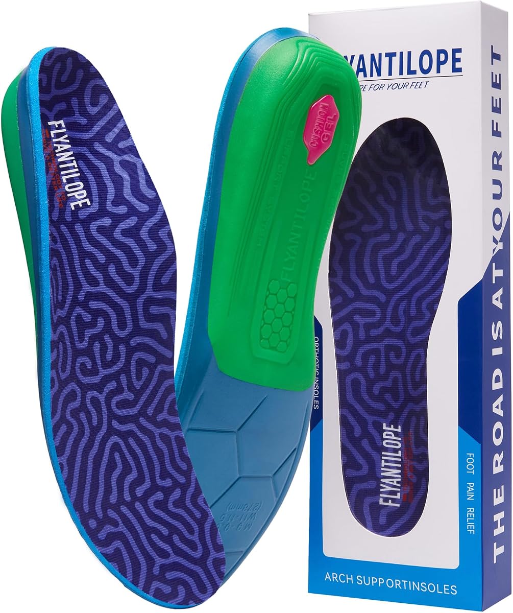 Heavy Duty Orthotic Insoles for Men & Women (220+ lbs) - Extra Strong High Arch Support for Plantar Fasciitis Relief, Flat Feet, Heel Pain - Shock Absorbing Shoe Inserts for Work Boots & Sneakers