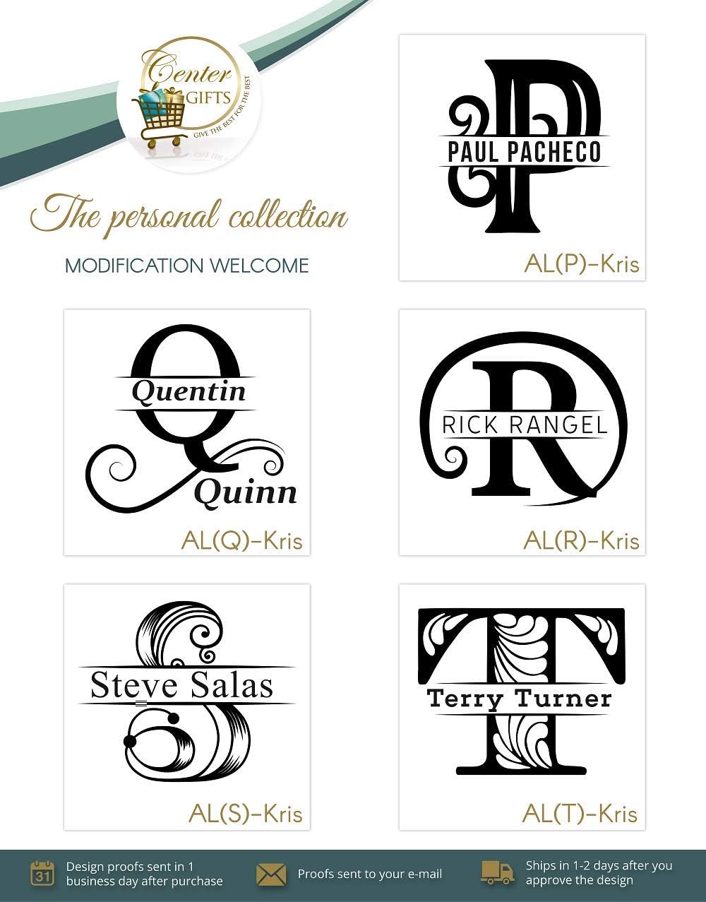 Personalized Initial and Name Core All-Purpose Wine Glass