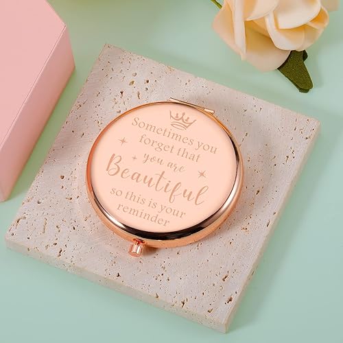Miniatura 6 de Regalos para el día de San Valentín para mujer maquillaje compacto espejo regalos para mujeres niñas hermanas hija mamá amigas esposa ella