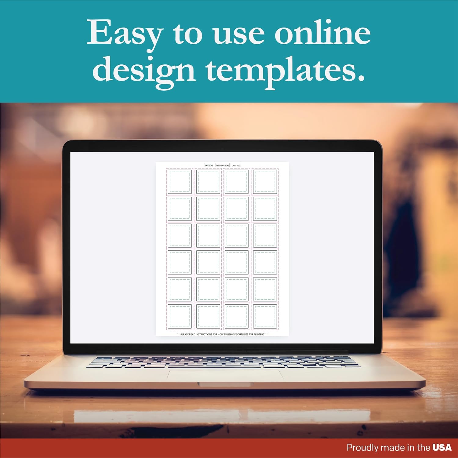 Premium Label Supply White Sticker Square Labels – 1.5" x 1.5" – Laser/Inkjet Compatible – (24 per Sheet), 500 Sheets – 12,000 Total Adhesive Labels