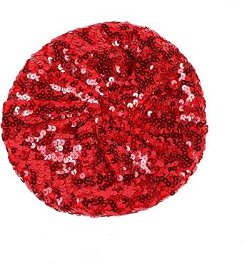 Women Sparkly Sequin Beret Fashion Beanie for Dancing Party, Club, Disco, Festival Party