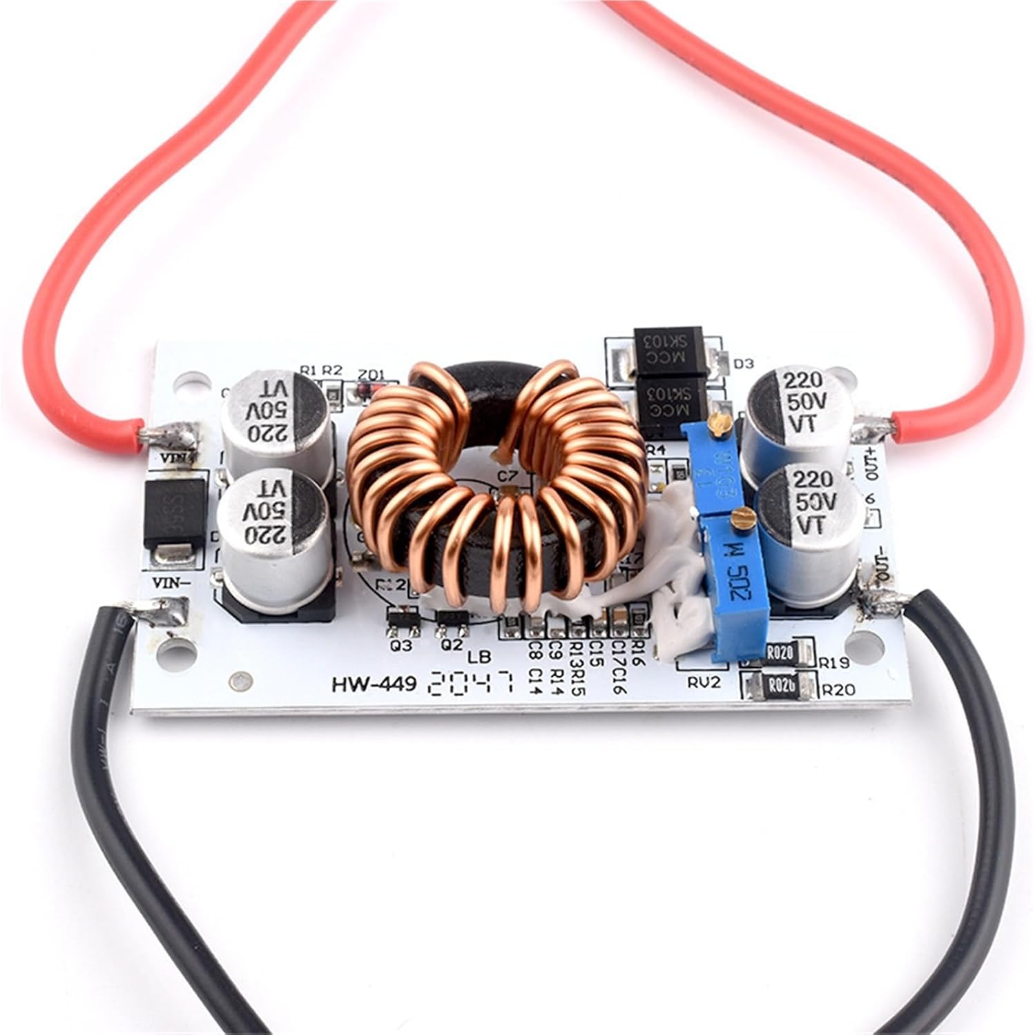 Aluminum Substrate 500W High Power 10A Boost Constant Voltage Current Car Supply Driver 1Pcs