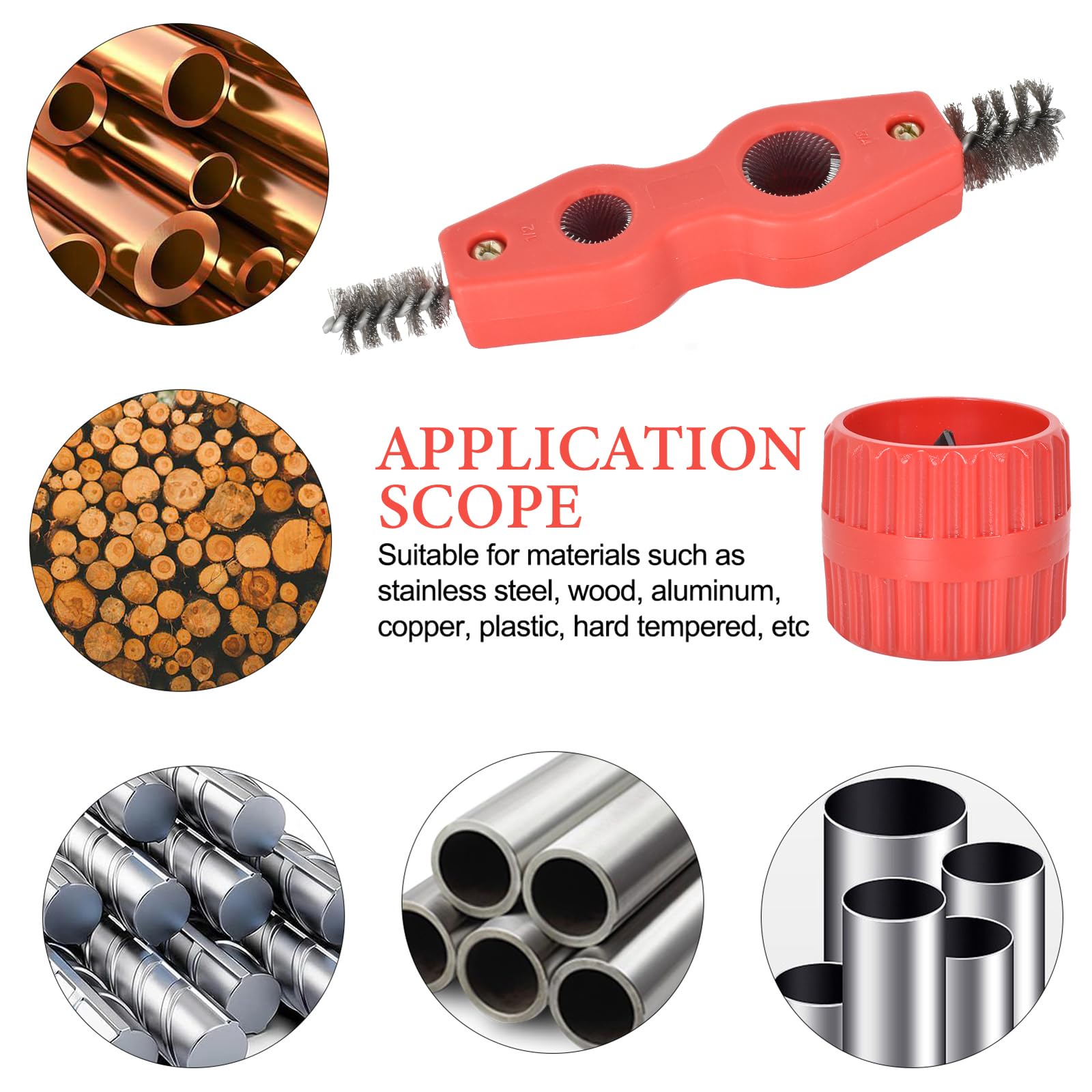 Kit Sbavatore E Pulitore Per Tubi 4 In 1 - Alesatore Interno/Esterno Per Tubi In Rame E PVC Da 4mm A 30mm - Foto 10