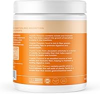 Vista 8 de Fera Pets Cat & Dog Pumpkin Plus - Suplemento de fibra - USDA Orgánico - Apoya la salud intestinal y digestiva - Promueve la regularidad - 7 fuentes