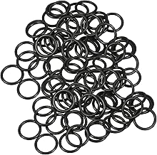 Othmro 50 x Fluoride Rubber O-Rings 11mm Diameter 9mm Thickness 1mm Sealing Gasket Black