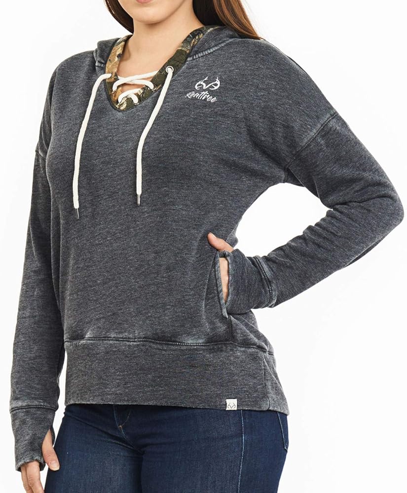 Womens lace up sweatshirt Outlet