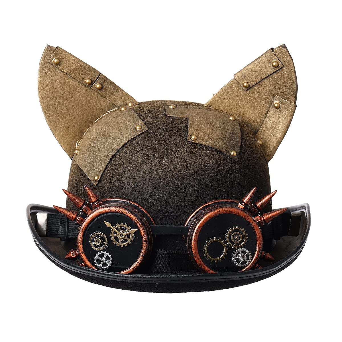 COSDREAMER Unisex Steampunk Cat Ear Top Hats Halloween Party Hats