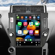 12.1 inch Car Radio for Toyota Land Cruiser Prado 2010-2013 Upgrade Stereo Radio Head Unit with CarPlay Tesla Style Touch Screen Android Auto Bluetooth GPS Backup Camera 8+128G