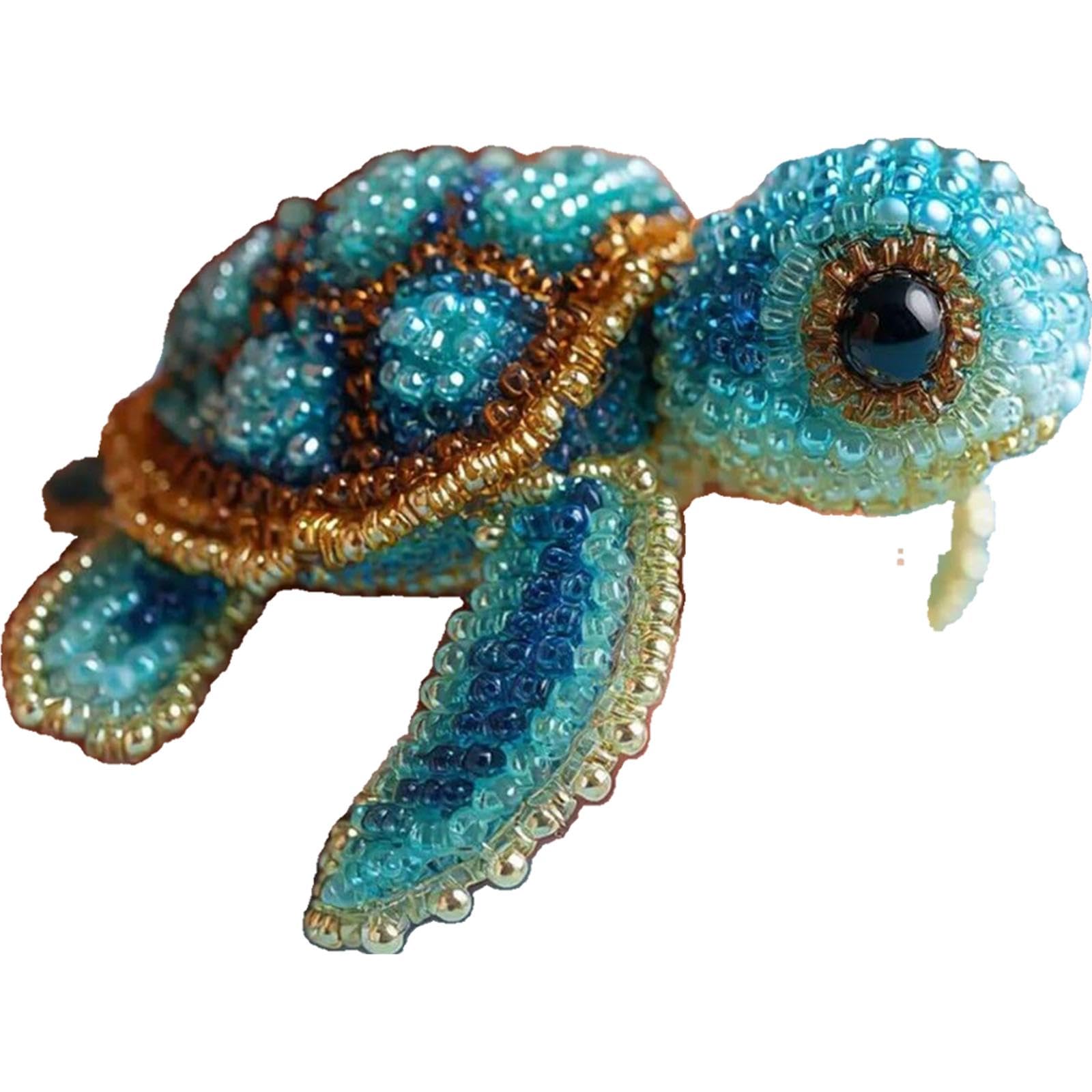 Ocean Beadwork DIY Creative Animals Beaded Beginner Embroidery Kit (Sea