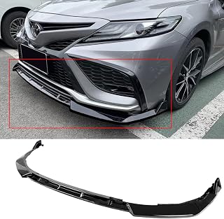 FITS 2021+ TOYOTA CAMRY SE & XSE PERFORMANCE STYLE GLOSSY BLACK FRONT BUMPER LIP