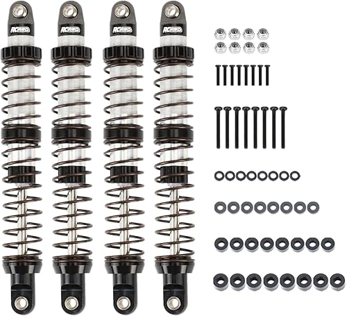 Miniatura 11 de RCAWD Amortiguador universal de 3.937 in para un montón de coches RC 1/10, actualizaciones de choque RC de aluminio completo, amortiguadores Azul