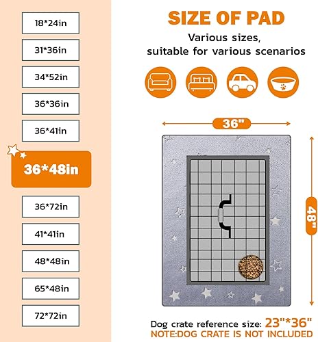 Miniatura 27 de LOOBANI Washable Pee Pads for Dogs, Fast Absorption Reusable Puppy Pads, Waterproof Whelping Mats, Non Slip Training Pet Playpen Mat for Floor, Dog