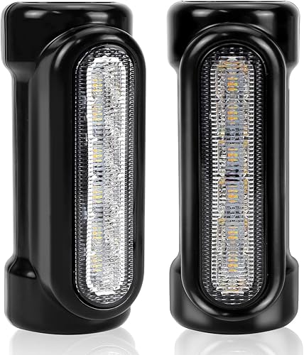OPL5 Luces de Barra de Carretera para Motocicleta Switchback Luces de Conducción LED Ámbar Señales de Giro Blanco Conducción RGB Atmósfera LED Luces