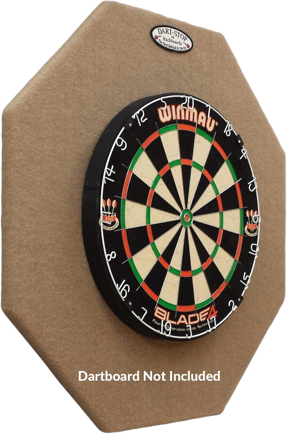 Dart-Stop 29 inch Burgundy Octagon Pro Dart Board Backboard | Wall Protector | Dartboard Surround : Television Mounts : Sports & Outdoors