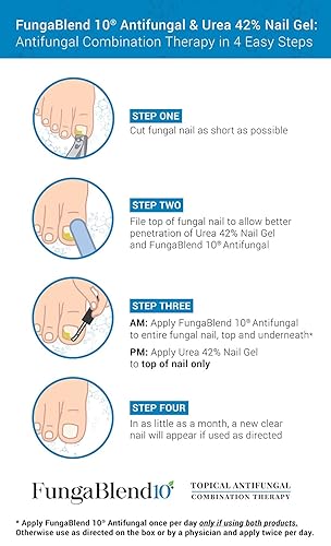 Miniatura 4 de Tratamiento rápido de hongos en las uñas -Tolnaftate y Urea 42 Combinación de gel de uñas antifúngico - Solución de tratamiento de hongos en los