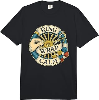 Ring WRAP Calm Circular Winding Handcraft Comfort Colors Adult Heavyweight T-Shirt
