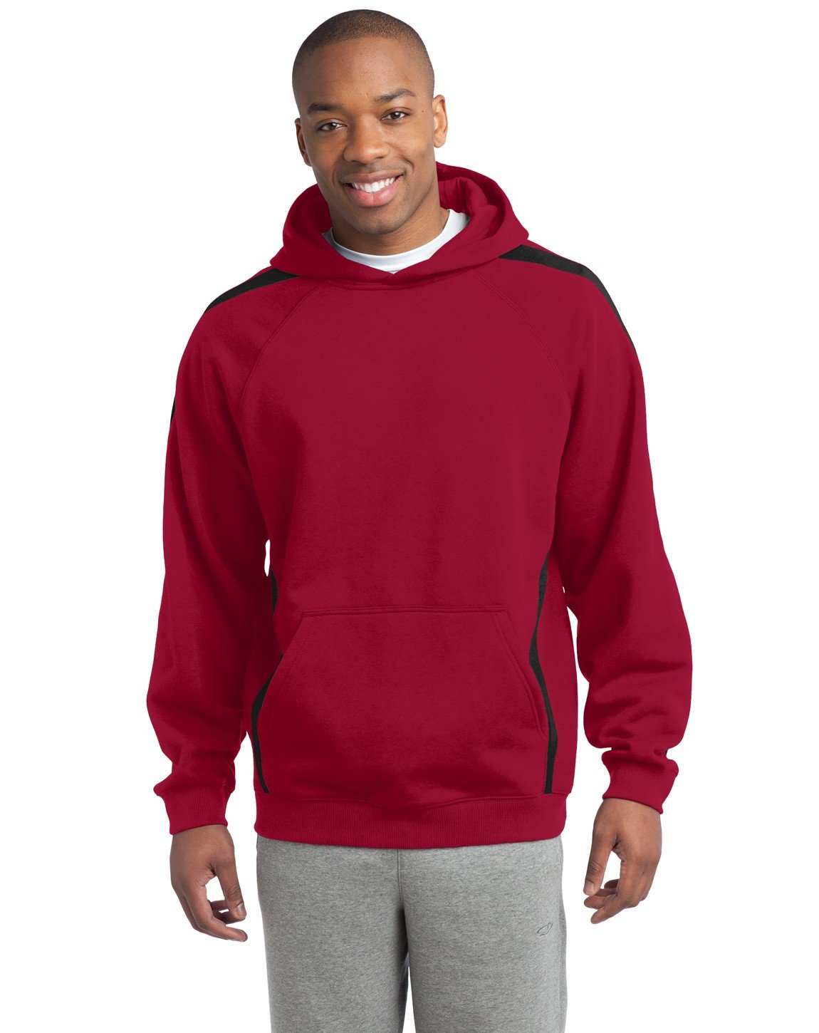 SPORT-TEK Sleeve Stripe Pullover Hooded Sweatshirt
