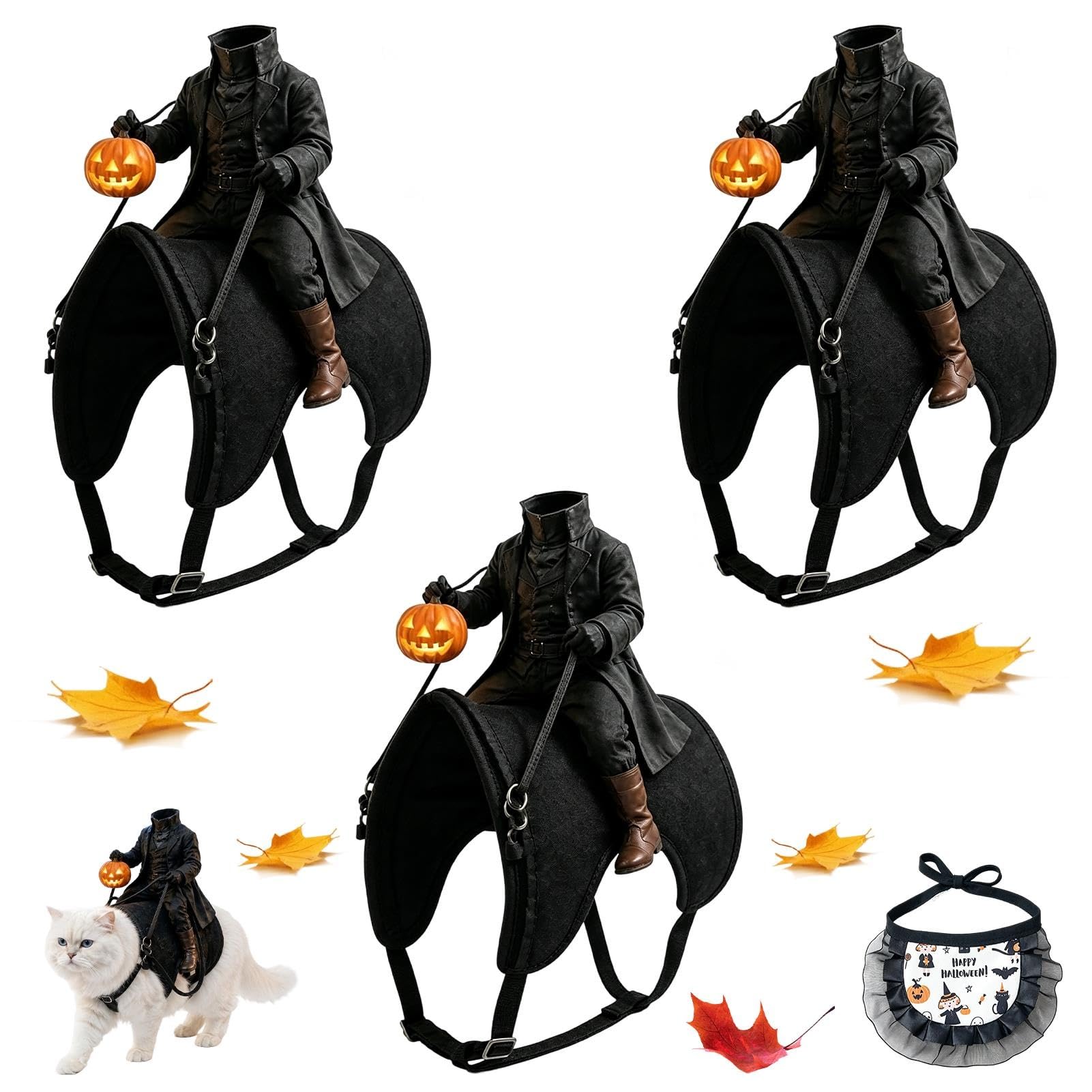 Light-Up Headless Horseman Pet Costume, Headless Horseman Dog Costume