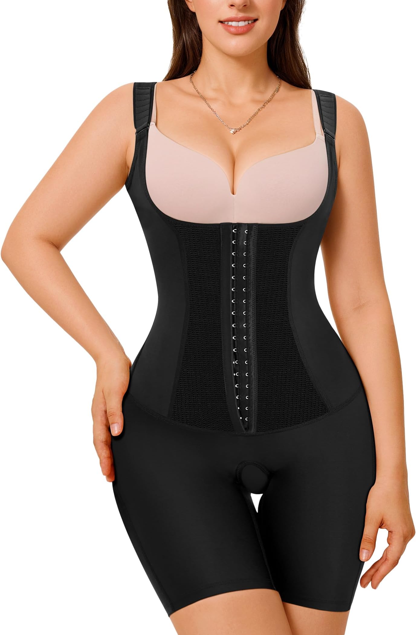 Shapewear Bodysuit for Women Tummy Control Fajas Colombianas Waist Trainer Butt Lifter Thigh Slimmer Full Body Shaper