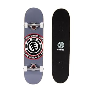 Element Icon Gray Skateboard 31 x 7 75 Complete Popsicle Board for Kids Teens Boys Girls and Adults