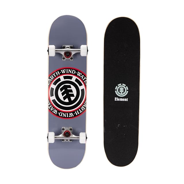 Element Icon Gray Skateboard 31 x 7 75 Complete Popsicle Board for Kids Teens Boys Girls and Adults