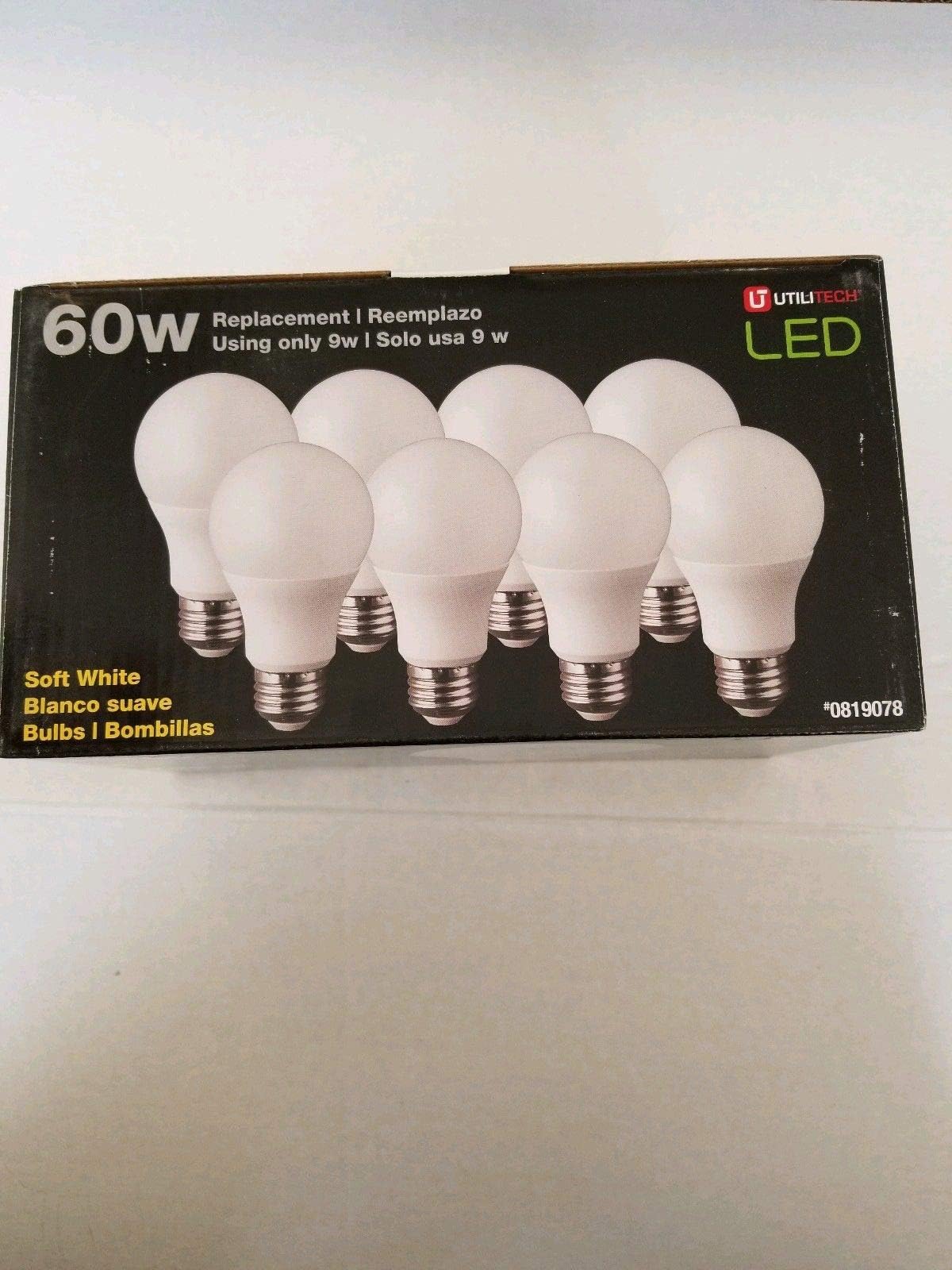 Utilitech8-Pack 60 W Equivalent Soft White LED Light Bulb