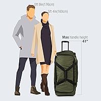 Vista 5 de Pacific Gear Duffel Bag with Rolling Wheels