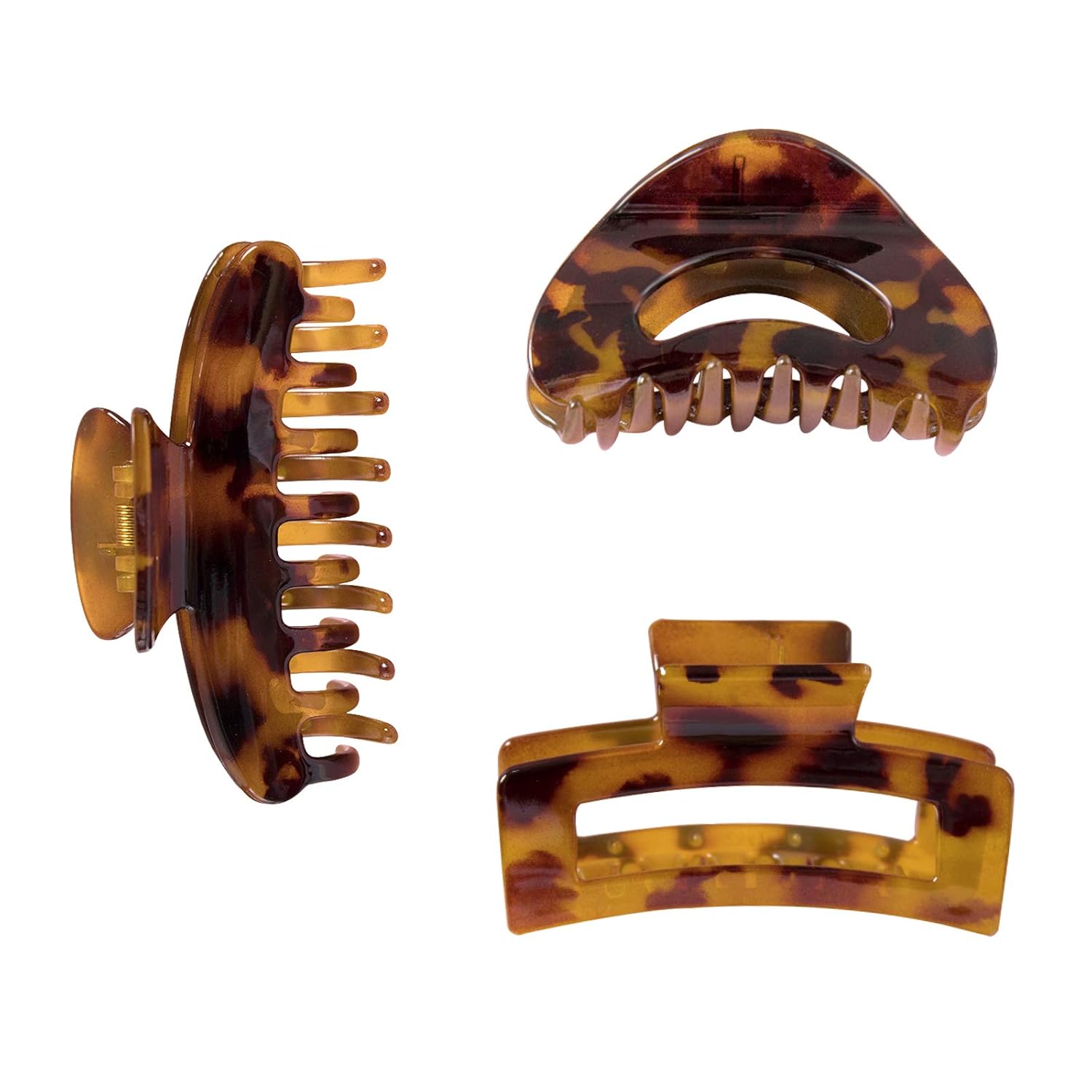 3 Packs Big Hair Claw Clips for Thick Hair Banana Jaw Hair Clip Tortoise Barrettes