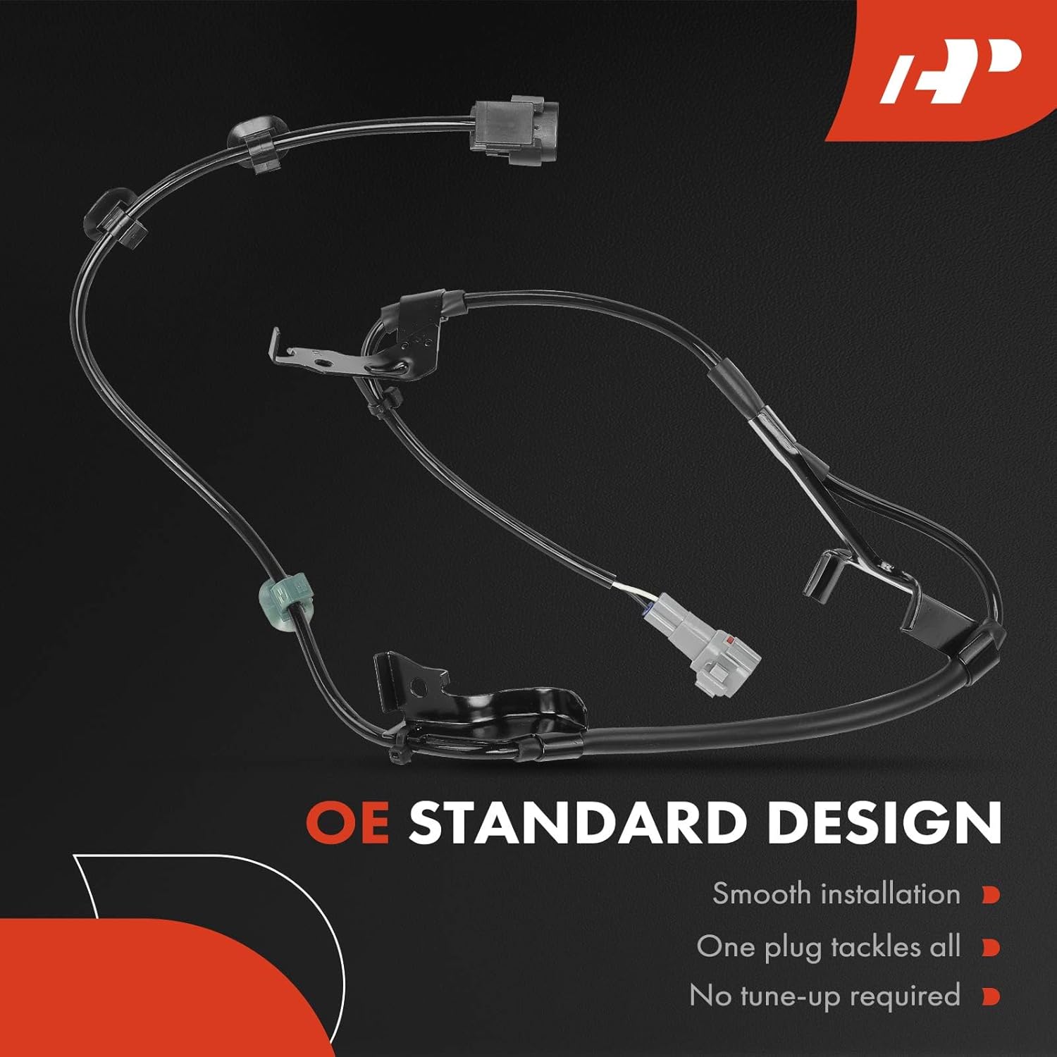 A-Premium Wire Harness for Front Right ABS Wheel Speed Sensor Compatible with Toyota Models - 4Runner 2003-2009, FJ Cruiser 2007-2010 - Without Sensor