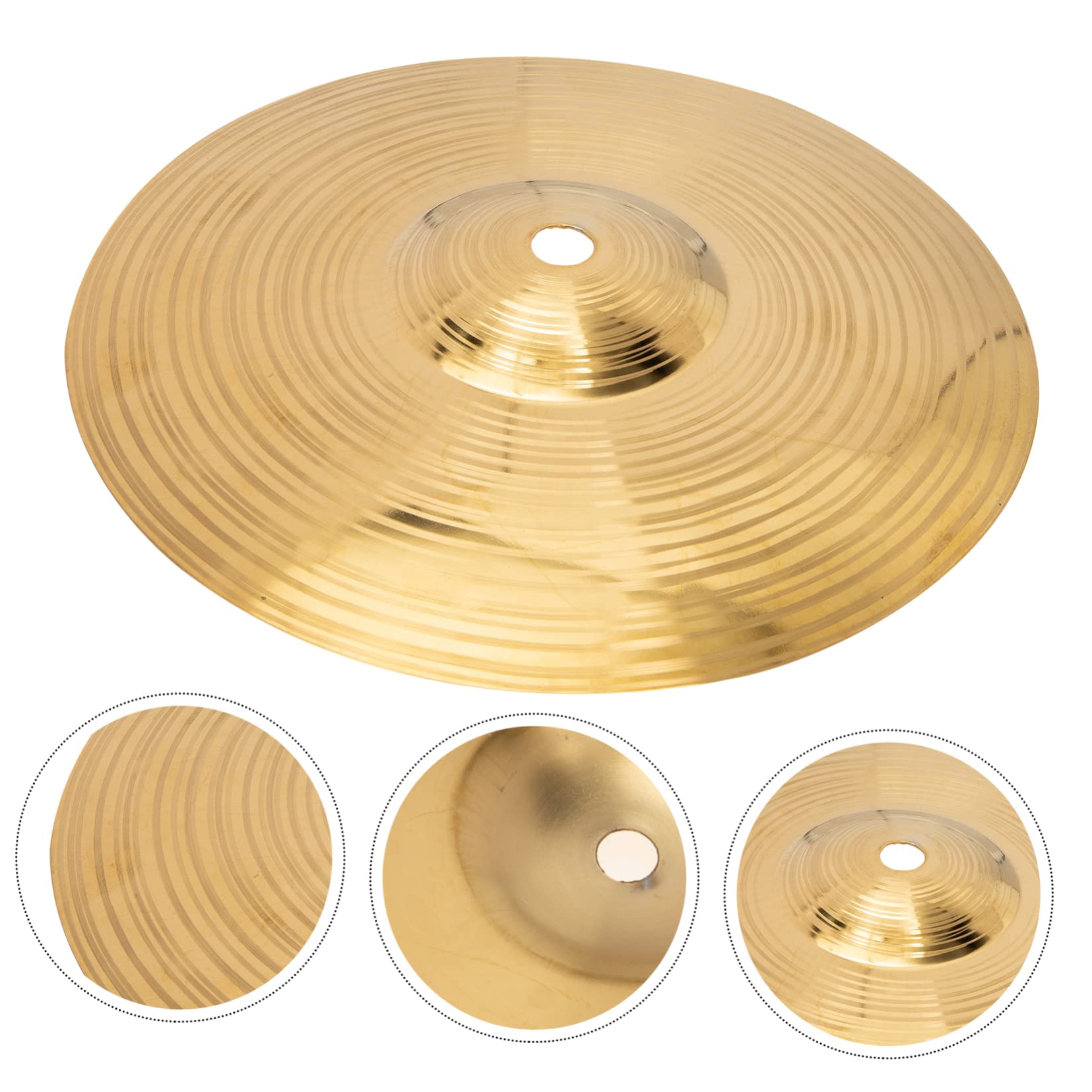 FUNOMOCYA Drum Set Cymbals for Drums Jazz Drum Cymbal 10-inch Drum Part Alloy Brass Versatile Percussion Accessory