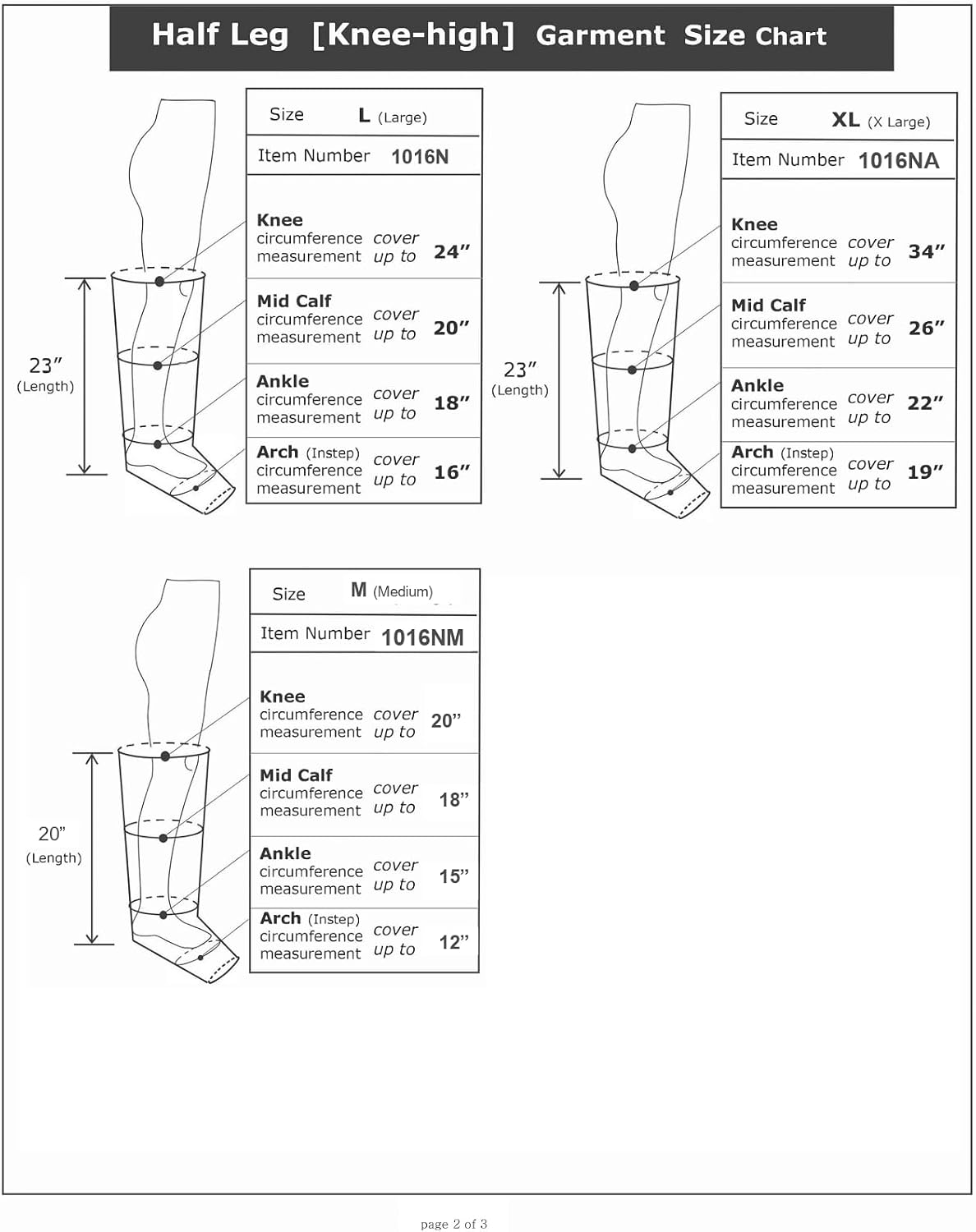 Compression Massager with Half Leg Complete Set (Large)