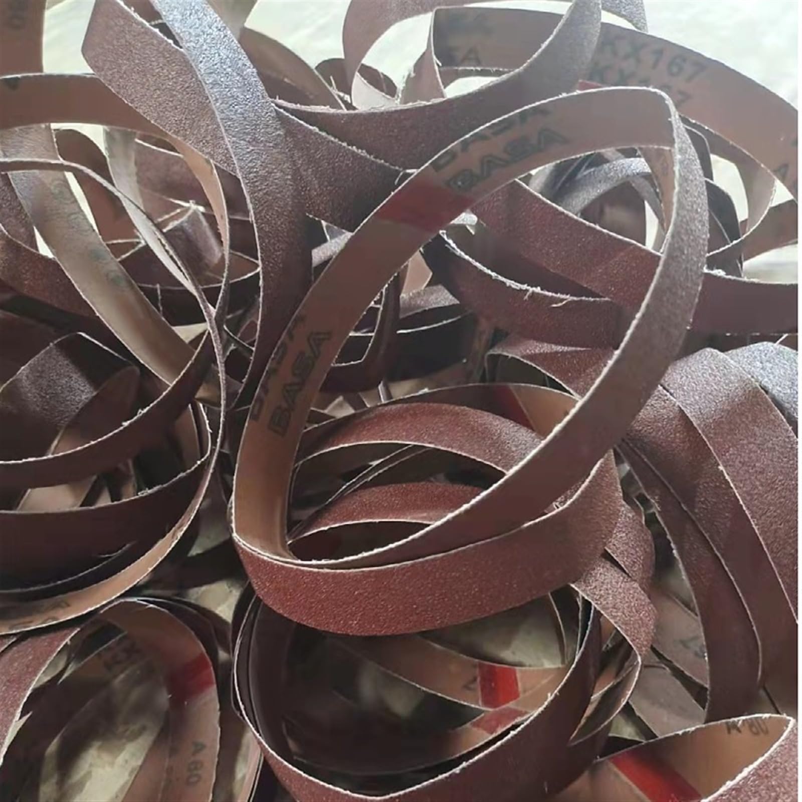Nastri abrasivi, 10 nastri abrasivi in ​​ossido di alluminio da 762 x 25 mm, nastri abrasivi for lucidatura, levigatrice(2000#)