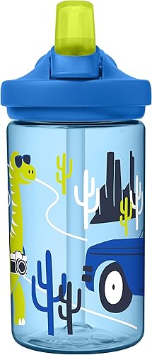 Miniatura 2 de CamelBak Eddy+ Botella de agua para niños de 14 onzas con Tritan Renew, parte superior de pajilla, a prueba de fugas cuando está cerrada, colores de