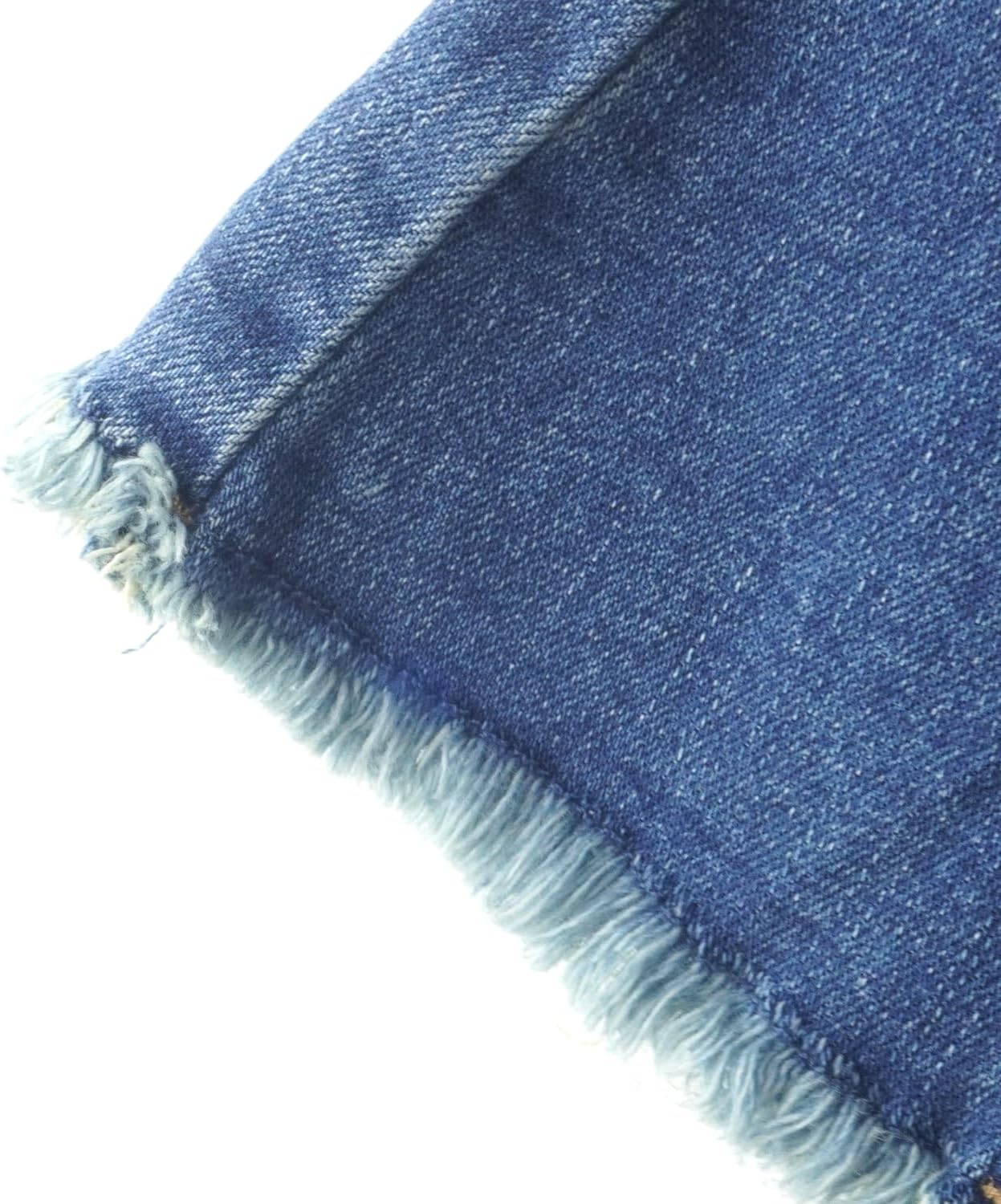 KIDSCOOL SPACE Girls Denim Flared Overalls Pants for 6-14T,3D Accordion Deep Heel Pockets Bell Bottom Jeans Dungarees