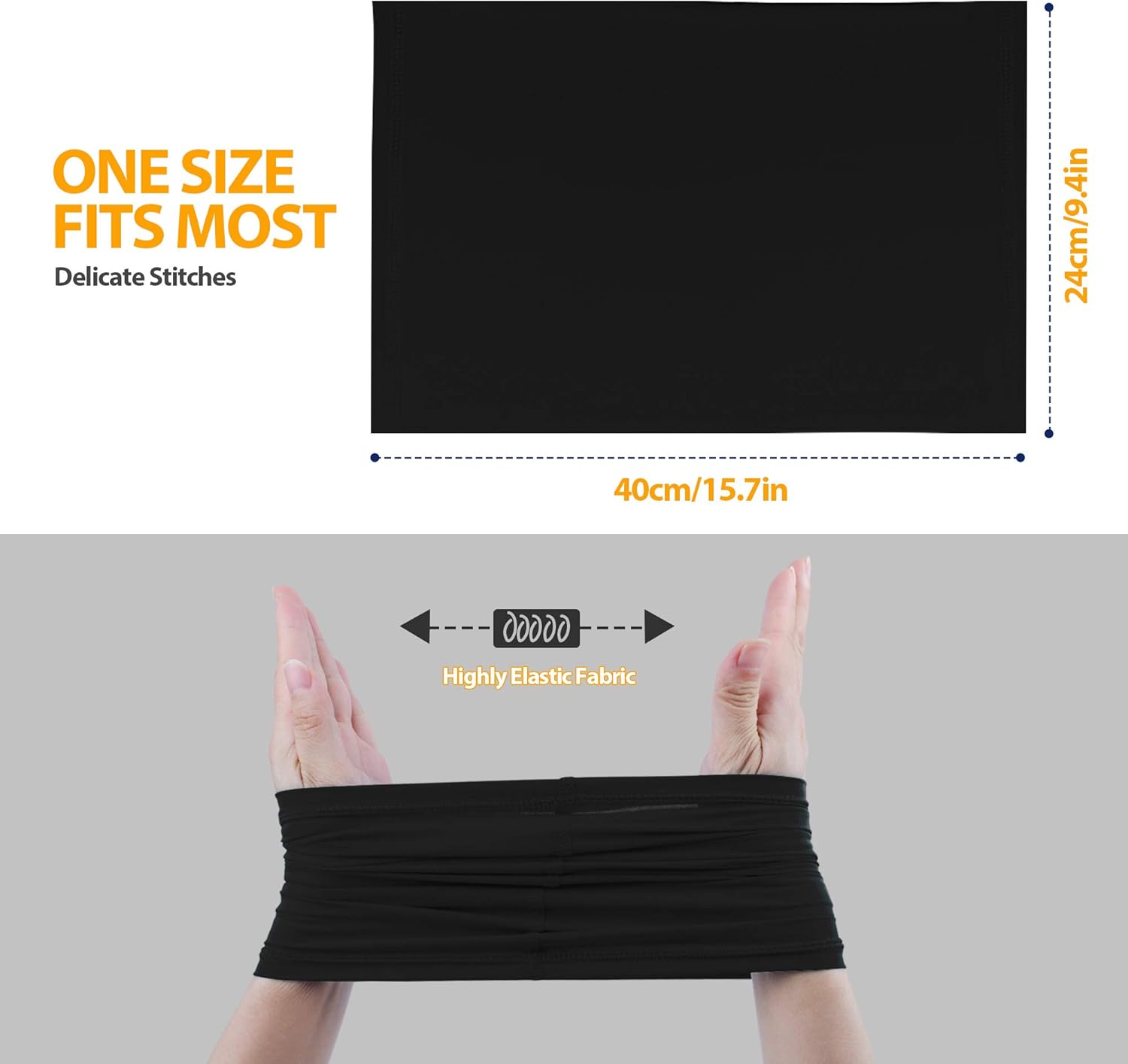 [6-Pack] Neck Gaiter Scarf, Breathable Bandana Face Bandana Cover Cooling Neck Gaiter for Men Women Cycling Hiking Fishing. White: Clothing