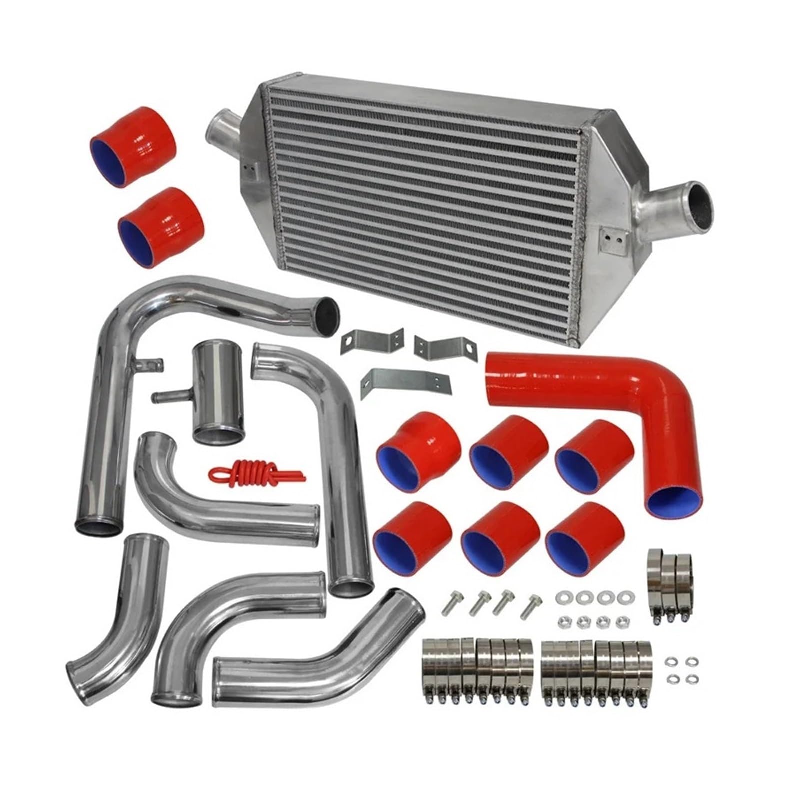 Aweudnhi M6100 Metal Intercooler Kit Fit For Celica 2.0L Turbo St185 1989-1994 St205 1993-1999 Black/Blue/Red Front Intercooler Kit(M6100 Metal)