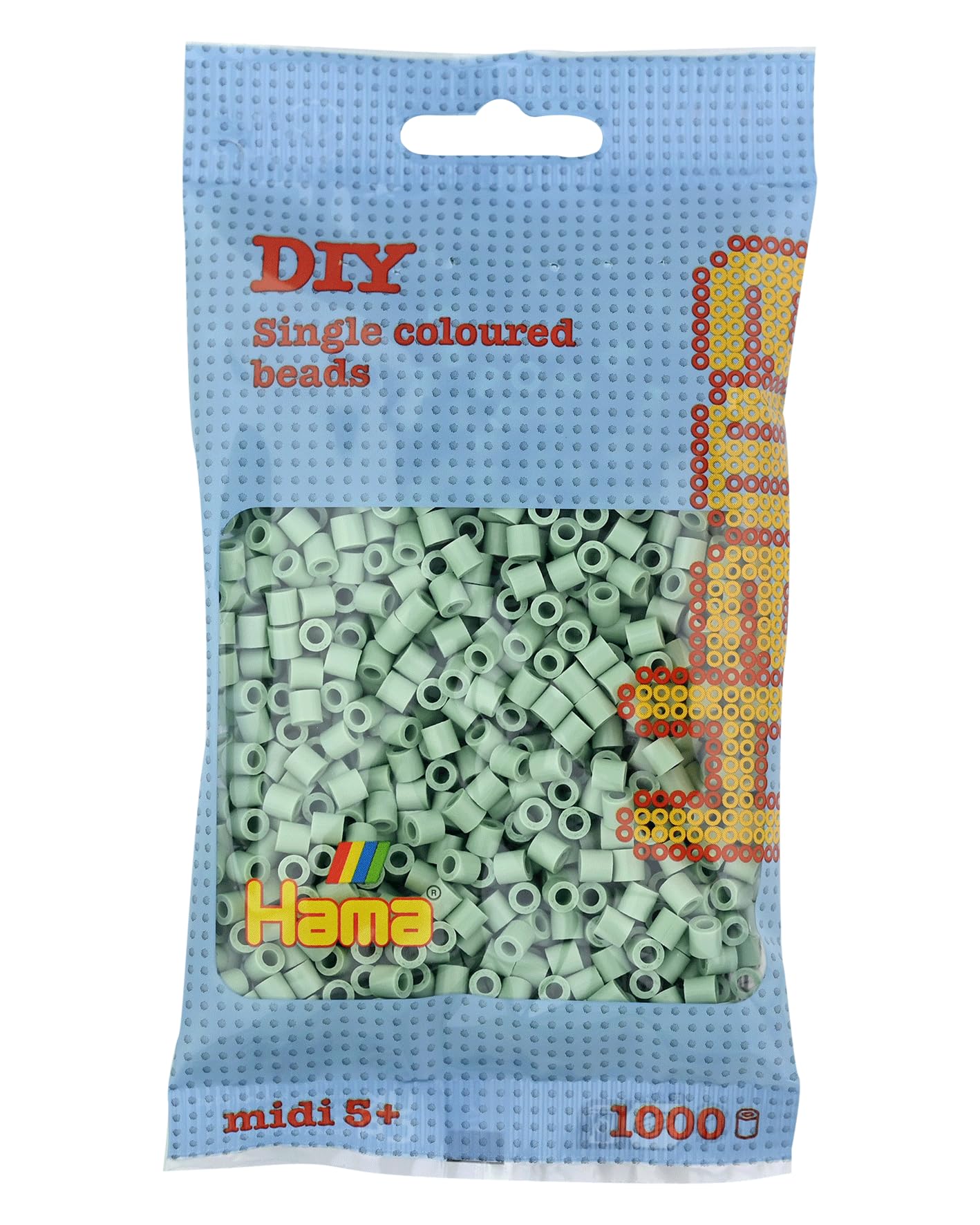HAMA Bolsa de perlas | Aprox. 1000 cuentas midi fusibles para manualidades y mosaicos | Perlas de fusión para niños creativos 5+ | Juego de arte y decoración | Light Blue — view 32
