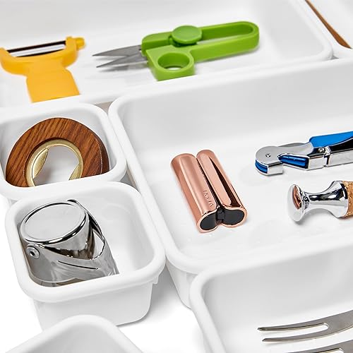 Miniatura 8 de Madesmart Paquete de compartimentos con enclavamiento, blanco, 8 piezas