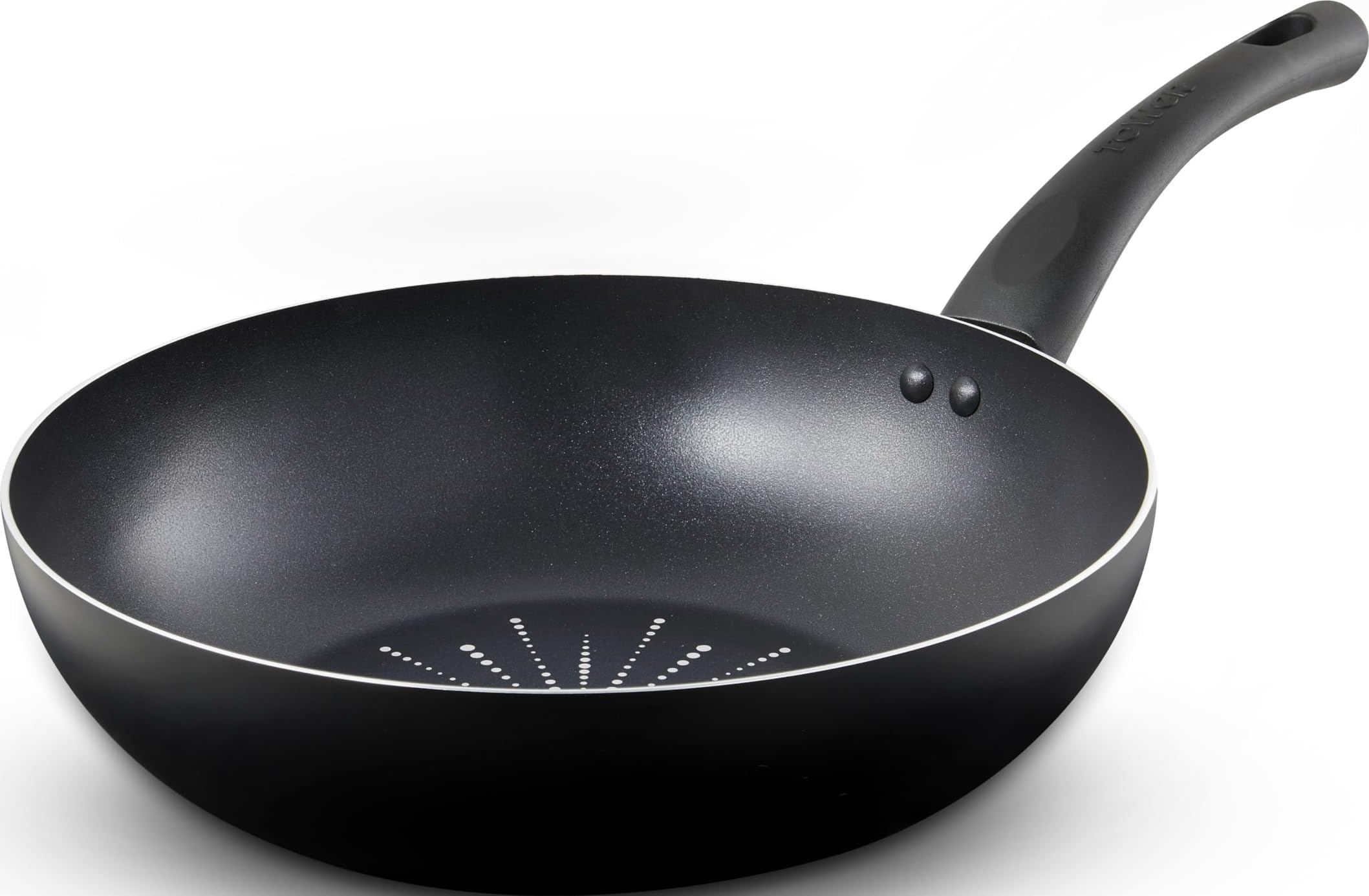 Tower Smart Start Classic 28cm Aluminium Wok - Black