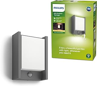 myGarden Arbour LED Outdoor Wall Light with Motion Sensor [Anthracite] 1 x 6 W Integrated LED Light, for Garden and Patio Lighting