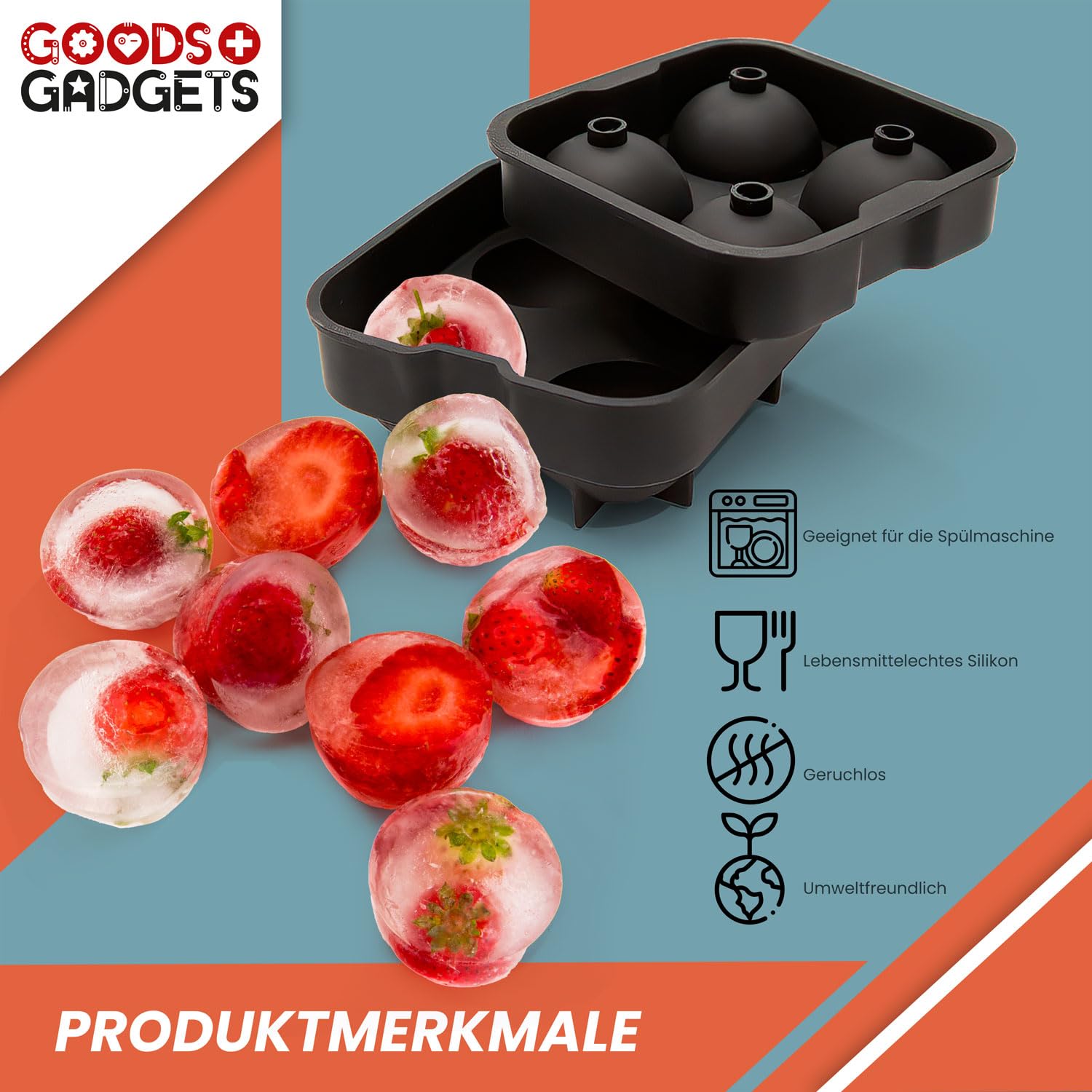 Compra Molde De Hielo Bandeja De Silicona Para Cubitos De Hielo