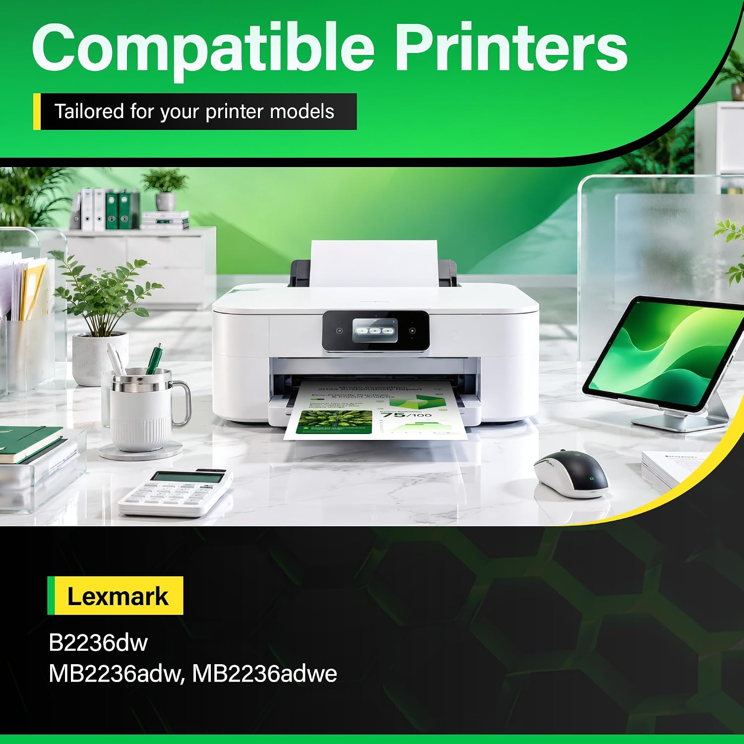B220Z00 Imaging Unit (Not Toner) High Yield 1-Pack Replacement for Lexmark B220Z00 Drum Unit Compatible with Lexmark B2236 MB2236 B2236dw MB2236adwe MB2236adw Laser Printer Ink All-in-One 12,500 Pages