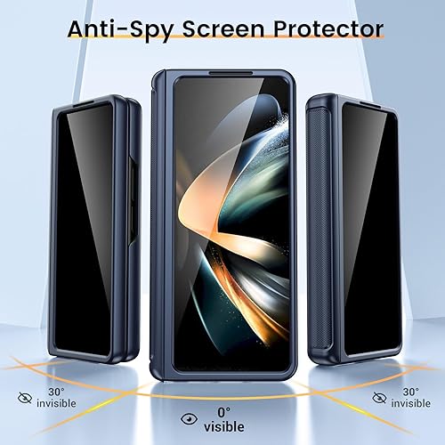 Miniatura 131 de VEGO Funda para Galaxy Z Fold 4 con cubierta de cámara deslizante y funda de protección de bisagra con protector de pantalla Cubierta protectora