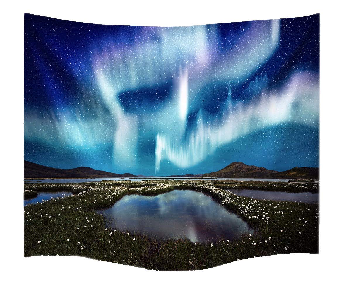 Image mur de tissu imprime aurore tissu deco suspendu premium