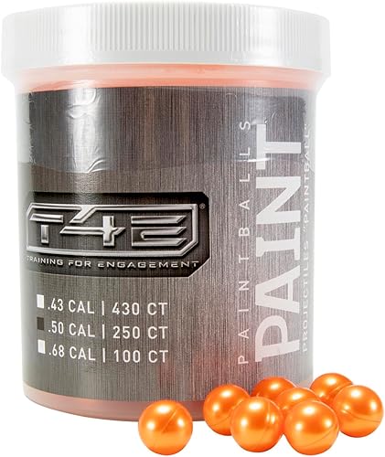 Miniatura 10 de Umarex Bolas de pintura naranja prémium T4E para pistolas de paintball