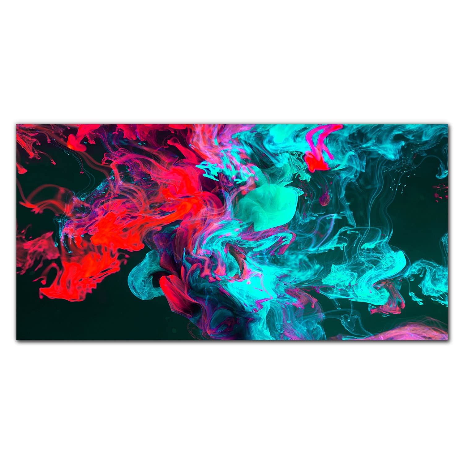 Crédence de cuisine décorative motif fumée colorée pour un espace moderne