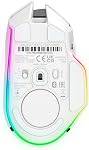 Souris de jeu sans fil Razer Basilisk V3 Pro personnalisable : interrupteurs optiques rapides Gen-3 - Roue de défilement HyperScroll inclinable - Chroma RGB - 11 boutons programmables - Capteur optique Focus Pro 30K - Blanc